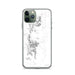 Custom White Sands New Mexico Map Phone Case in Classic