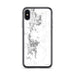 Custom White Sands New Mexico Map Phone Case in Classic