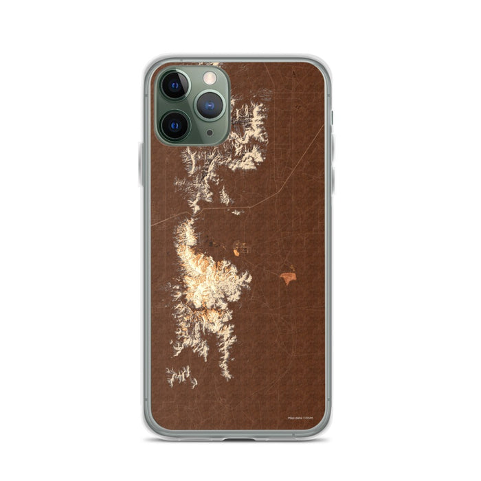 Custom White Sands New Mexico Map Phone Case in Ember