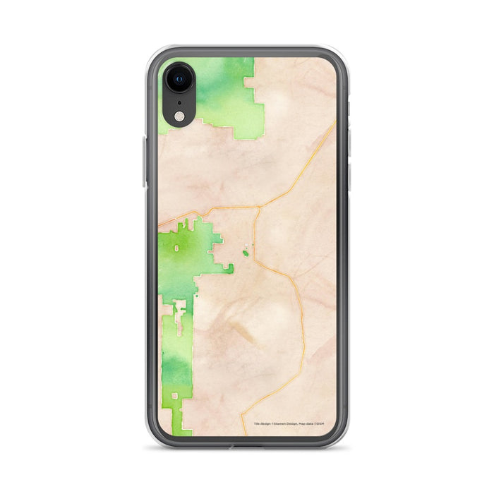 Custom White Sands New Mexico Map Phone Case in Watercolor