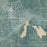 Whitewater Wisconsin Map Print in Afternoon Style Zoomed In Close Up Showing Details