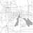Whitewater Wisconsin Map Print in Classic Style Zoomed In Close Up Showing Details