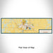 Flat View of Map Custom Whitewater Wisconsin Map Enamel Mug in Woodblock