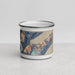 Front View Custom Whittier Alaska Map Enamel Mug in Afternoon
