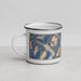 Left View Custom Whittier Alaska Map Enamel Mug in Afternoon