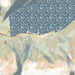 Whittier Alaska Map Print in Woodblock Style Zoomed In Close Up Showing Details