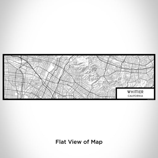 Flat View of Map Custom Whittier California Map Enamel Mug in Classic