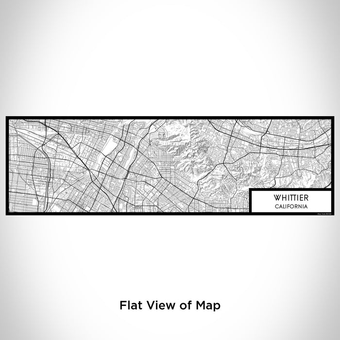 Flat View of Map Custom Whittier California Map Enamel Mug in Classic
