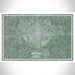 Wichita Kansas Map Print Landscape Orientation in Afternoon Style With Shaded Background