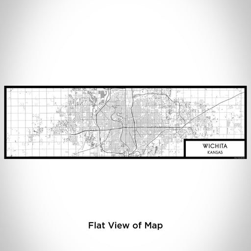 Flat View of Map Custom Wichita Kansas Map Enamel Mug in Classic