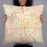 Person holding 22x22 Custom Wichita Kansas Map Throw Pillow in Watercolor