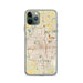 Custom Wichita Kansas Map Phone Case in Woodblock