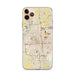 Custom Wichita Kansas Map Phone Case in Woodblock