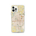 Custom Wichita Kansas Map iPhone 12 Pro Phone Case in Woodblock
