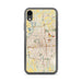 Custom Wichita Kansas Map Phone Case in Woodblock