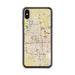 Custom Wichita Kansas Map Phone Case in Woodblock
