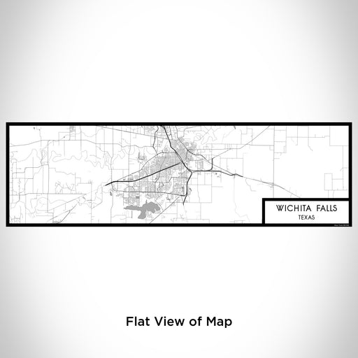 Flat View of Map Custom Wichita Falls Texas Map Enamel Mug in Classic