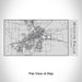 Rendered View of Wichita Falls Texas Map Engraving on 17oz Stainless Steel Insulated Cola Bottle