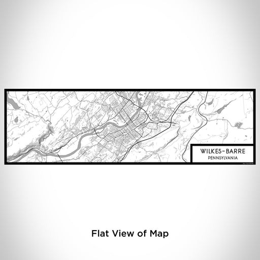 Flat View of Map Custom Wilkes-Barre Pennsylvania Map Enamel Mug in Classic