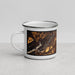 Left View Custom Wilkes-Barre Pennsylvania Map Enamel Mug in Ember