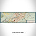 Flat View of Map Custom Wilkes-Barre Pennsylvania Map Enamel Mug in Woodblock