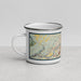 Left View Custom Wilkes-Barre Pennsylvania Map Enamel Mug in Woodblock