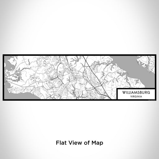 Flat View of Map Custom Williamsburg Virginia Map Enamel Mug in Classic