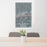 24x36 Williamsport Pennsylvania Map Print Portrait Orientation in Afternoon Style Behind 2 Chairs Table and Potted Plant