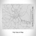 Rendered View of Williamstown Massachusetts Map Engraving on 20oz Stainless Steel Insulated Bottle with Bamboo Top