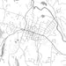 Williamstown Massachusetts Map Print in Classic Style Zoomed In Close Up Showing Details