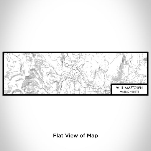 Flat View of Map Custom Williamstown Massachusetts Map Enamel Mug in Classic