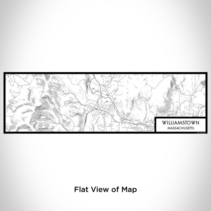Flat View of Map Custom Williamstown Massachusetts Map Enamel Mug in Classic