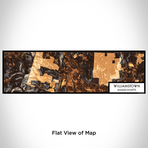 Flat View of Map Custom Williamstown Massachusetts Map Enamel Mug in Ember