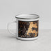 Left View Custom Williamstown Massachusetts Map Enamel Mug in Ember
