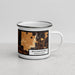 Right View Custom Williamstown Massachusetts Map Enamel Mug in Ember