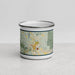 Front View Custom Williamstown Massachusetts Map Enamel Mug in Woodblock