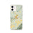 Custom Williamstown Massachusetts Map iPhone 12 Phone Case in Woodblock