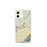 Custom Williamstown Massachusetts Map iPhone 12 mini Phone Case in Woodblock