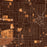 Wilmette Illinois Map Print in Ember Style Zoomed In Close Up Showing Details