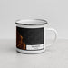 Right View Custom Wilmette Illinois Map Enamel Mug in Ember