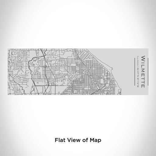 Rendered View of Wilmette Illinois Map Engraving on 10oz Stainless Steel Insulated Cup with Sipping Lid