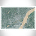 Wilmington Delaware Map Print Landscape Orientation in Afternoon Style With Shaded Background