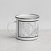 Left View Custom Wilmington Delaware Map Enamel Mug in Classic