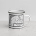 Right View Custom Wilmington Delaware Map Enamel Mug in Classic