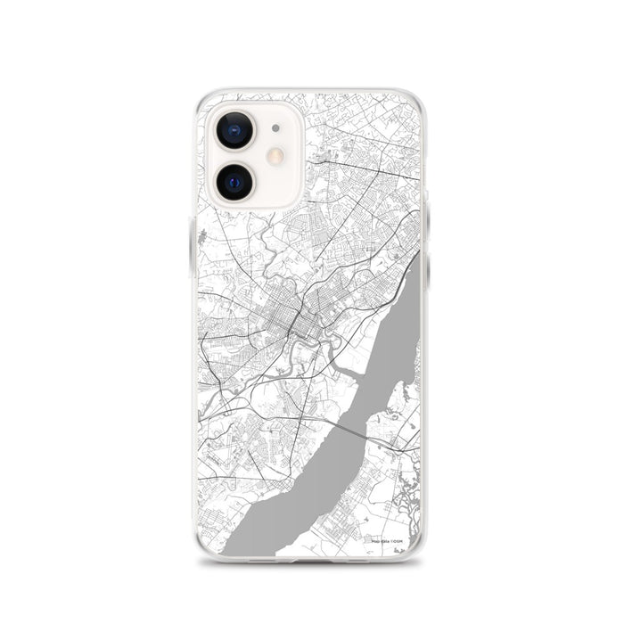 Custom Wilmington Delaware Map iPhone 12 Phone Case in Classic
