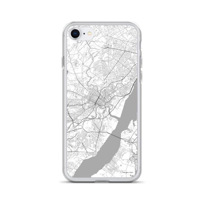Custom Wilmington Delaware Map iPhone SE Phone Case in Classic