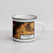 Right View Custom Wilmington Delaware Map Enamel Mug in Ember