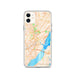 Custom Wilmington Delaware Map Phone Case in Watercolor