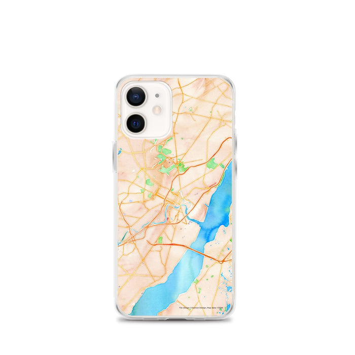 Custom Wilmington Delaware Map iPhone 12 mini Phone Case in Watercolor