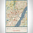 Wilmington Delaware Map Print Portrait Orientation in Woodblock Style With Shaded Background
